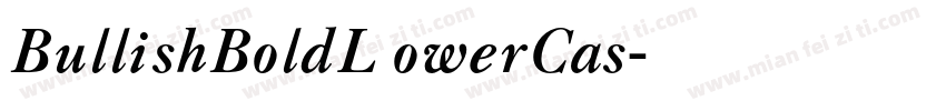 BullishBoldL owerCas字体转换